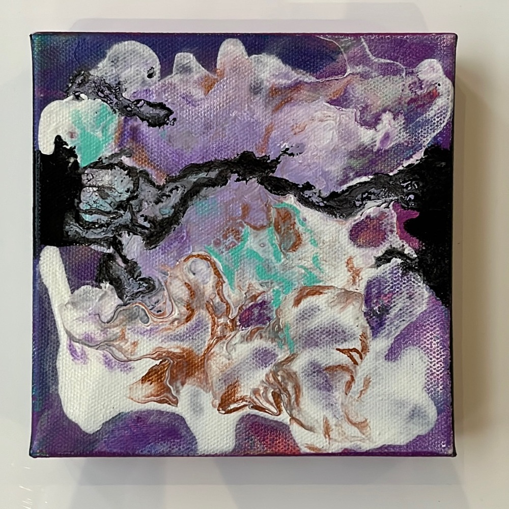 5” x  5” Acrylic Painting for Home Decor 🌊